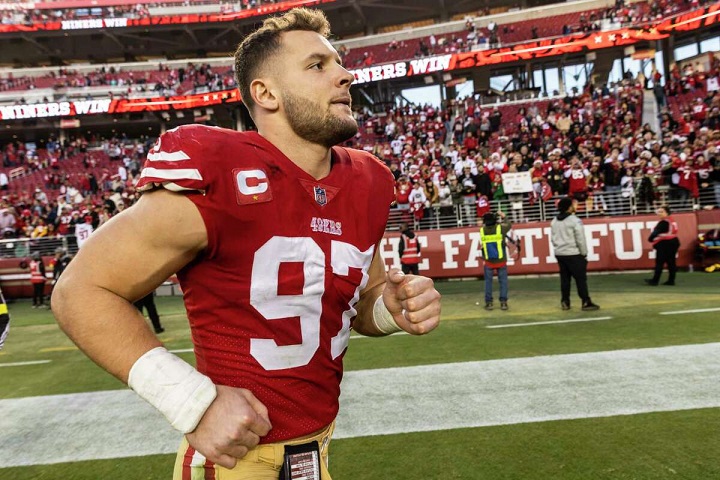 Nick Bosa har turen att bli uppskattad av San Francisco 49ers